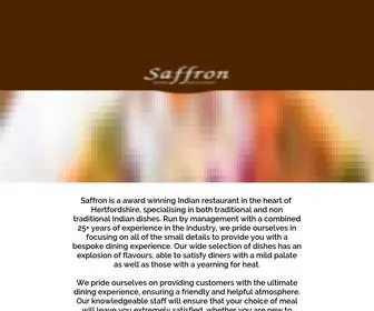 Saffrononline.co.uk(Saffron Restaurant) Screenshot