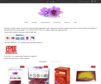 Saffronspices.co.uk(Buy Saffron Spice Sargol) Screenshot