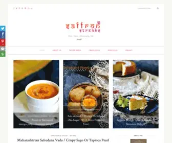 Saffronstreaks.com(A food) Screenshot