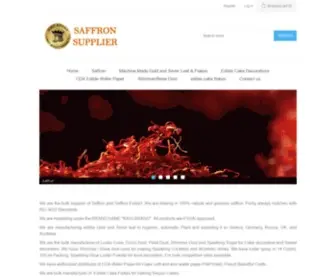 Saffronsupplier.com(Manufacturer and bulk) Screenshot