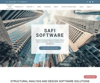 Safi.com(Advanced Structural Analysis and Design Software) Screenshot