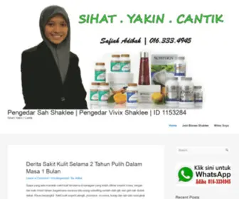 Safiahiskandar.com(Pengedar Sah Shaklee) Screenshot