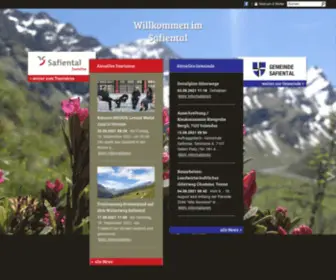 Safiental.ch(Graubünden) Screenshot