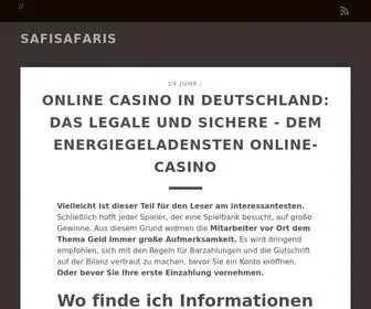 Safisafaris.com(Safari) Screenshot