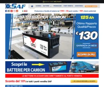 Safitaly.net(Produzione Vendita Batterie da Avviamento e Servizi dal 1983) Screenshot
