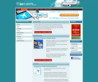 Saflights.co.za(Compare, Book & Save) Screenshot