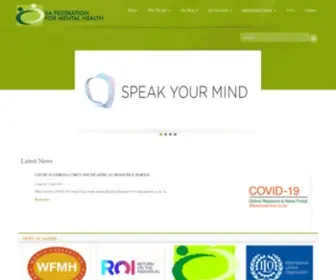 Safmh.org.za(South African Federation For Mental Health) Screenshot