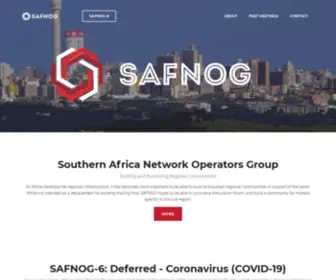 Safnog.org(Southern Africa Network Operators Group) Screenshot