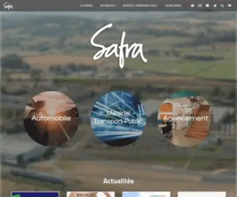 Safra.fr(La société SAFRA occupe trois pôles d'activités complémentaires) Screenshot