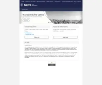 Safraasset.com.br(Site da Safra Asset) Screenshot