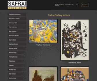 Safrai.com(Safrai Fine Art gallery) Screenshot