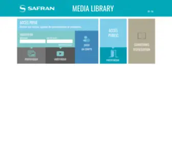 Safran-Medialibrary.com(Media Library) Screenshot