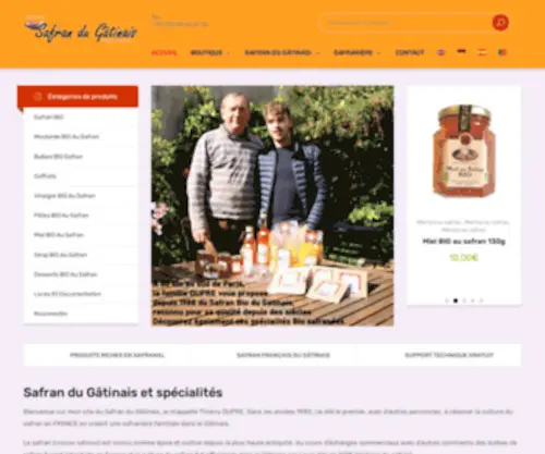 Safrandugatinais.fr(Safran français BIO) Screenshot