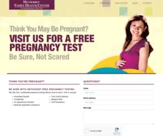 Safreepregnancytest.com(HCA geo) Screenshot