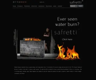 Safretti.com(Fireplaces with bio) Screenshot