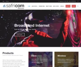 Safricom.co.za(Safricom Telecommunications) Screenshot
