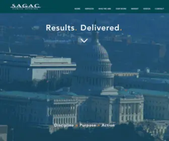 Sagac.com(Sagac Public Affairs) Screenshot