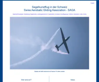 Sagach.ch(Segelkunstflug in der Schweiz) Screenshot