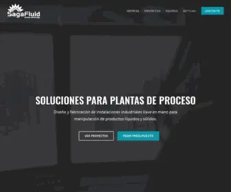 Sagafluid.com(Soluciones Industriales para Plantas de Proceso) Screenshot