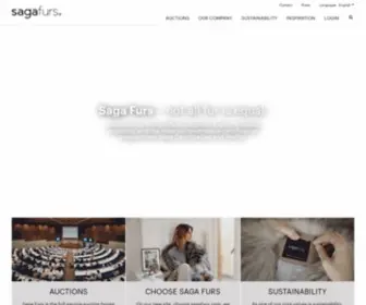 Sagafurs.com(Saga Furs) Screenshot