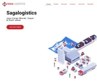 Sagalogistics.com(Jasa Ekspedisi Murah via Cargo Darat) Screenshot