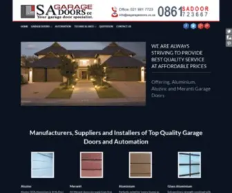 Sagaragedoors.co.za(Sa Garage Doors) Screenshot