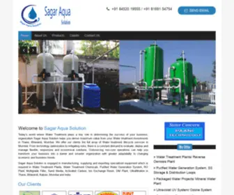 Sagaraquasolution.com(RO plant) Screenshot