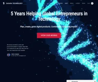 Sagaratechnology.com(Premium Software Development Company) Screenshot