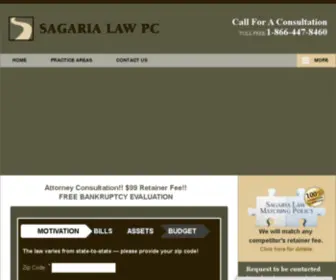 Sagarialaw.com(San Jose Bankruptcy Lawyer & Sacramento Bankruptcy Attorney) Screenshot