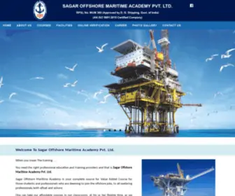 Sagaroffshore.com(Sagar Offshore Maritime Academy Pvt) Screenshot