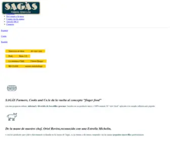 Sagasfarmersandcooks.com(SAGÀS) Screenshot