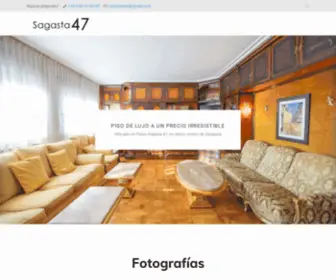 Sagasta47.es(Piso en alquiler y venta en Paseo Sagasta 47) Screenshot