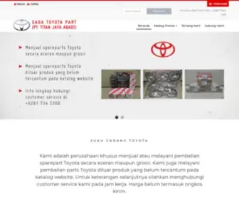 Sagatoyota.com(PT. Saga Toyota Part) Screenshot