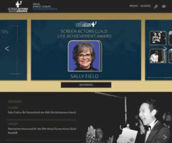 Sagawards.org(Screen Actors Guild Awards) Screenshot