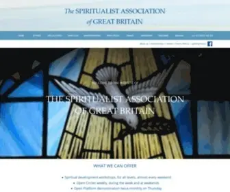 Sagb.org.uk(The Spiritualist Association of Great Britain) Screenshot