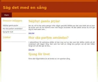 Sagdetmedensang.se(Säg) Screenshot