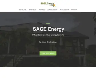 Sage-Energy.ca(SAGE Energy) Screenshot