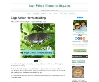 Sage-Urban-Homesteading.com(Sage Urban Homesteading and Homeschooling) Screenshot