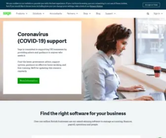 Sage.co.uk(Sage UK) Screenshot