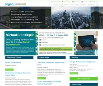 Sagea.org.za(South African Graduate Employers Association) Screenshot