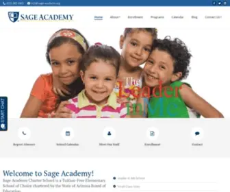 Sageacademyaz.com(Sage Academy) Screenshot