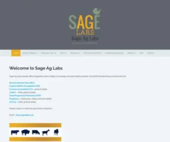 Sageaglab.com(Sage Ag Labs) Screenshot