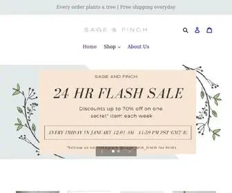 Sageandfinch.com(Sage and Finch) Screenshot
