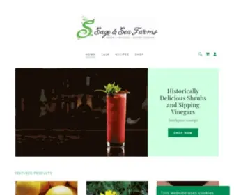 Sageandseafarms.com(Sipping Vinegar) Screenshot