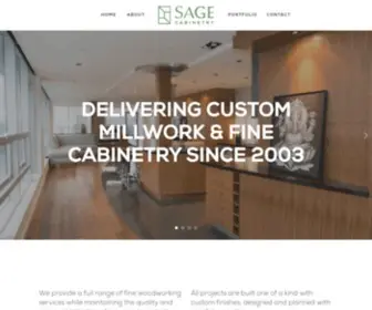 Sagecabinetry.com(Sage Cabinetry) Screenshot