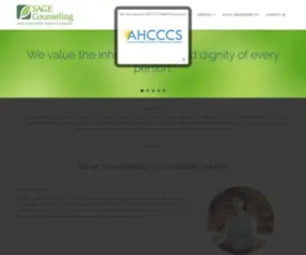 Sagecounseling.net(SAGE Counseling) Screenshot