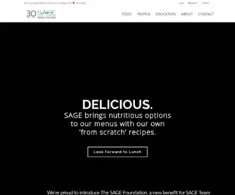 Sagedining.com(SAGE Dining Services) Screenshot