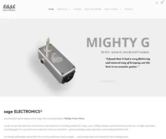 Sageelectronics.com(HIGH-END HAND-CRAFTED MICROPHONE PREAMPS, MICROPHONES AND DI BOXES) Screenshot