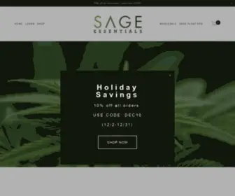 Sageessentials.co(Premium hemp) Screenshot