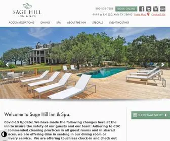 Sagehill.com(Sage Hill Inn & Spa) Screenshot